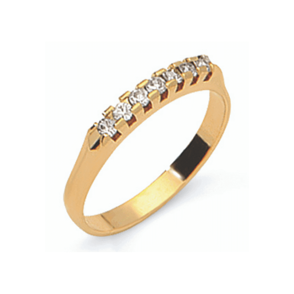 Anillo Cintillo Oro Laminado Vanit