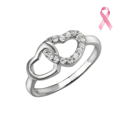 Anillo Corazones Plata Italiana
