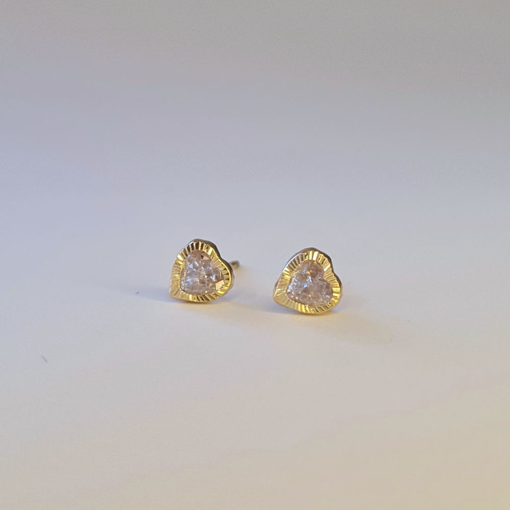 Aros Bebe Sweet Blanco Oro 14K 5mm