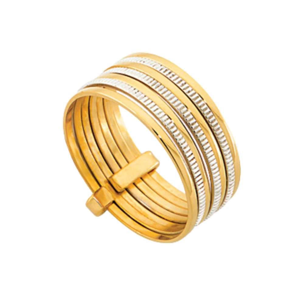 Anillo Stati Mix Oro Laminado