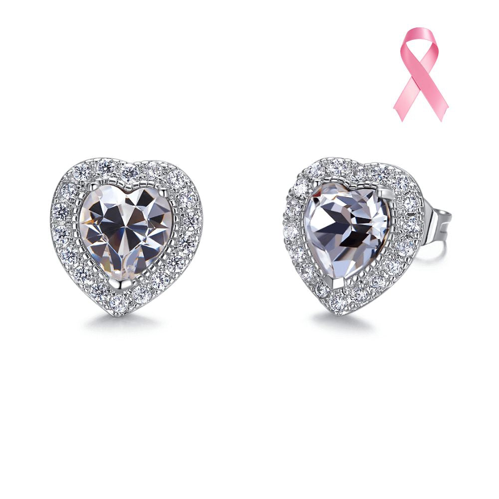 Aros Mia White Cristales