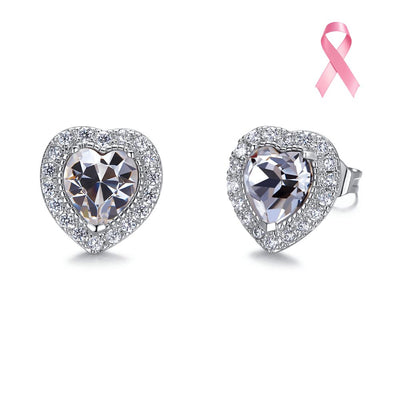 Aros Mia White Cristales