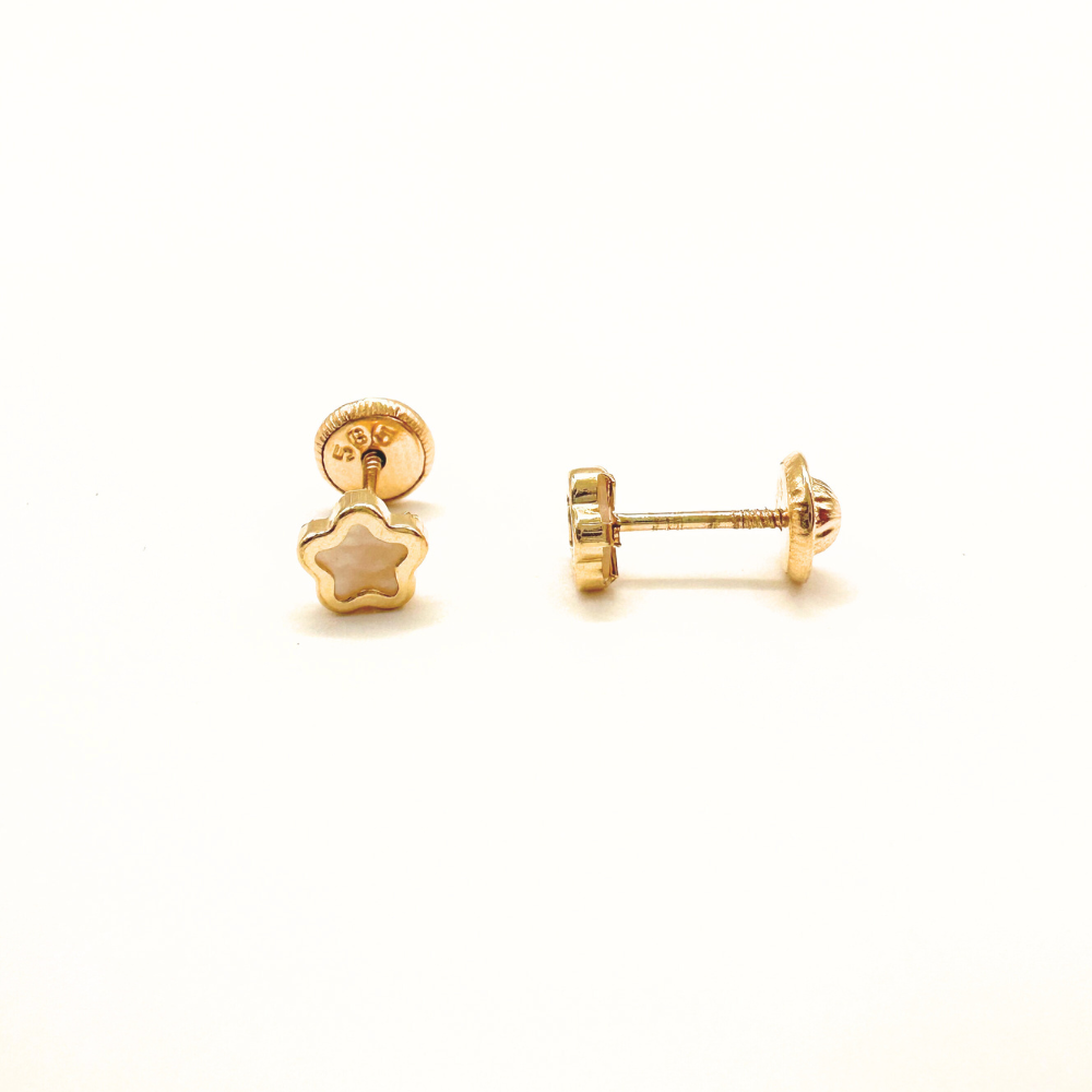 Aros Bebe Iris Oro 14K 4mm