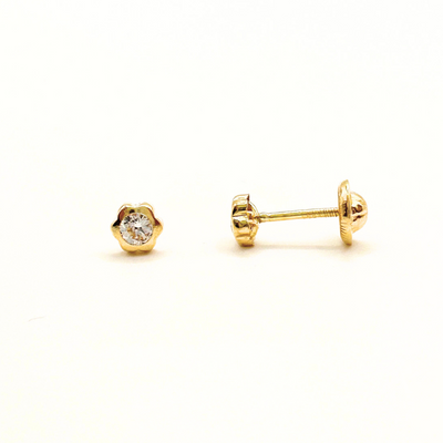 Aros Bebe Lis Oro 18K 4mm