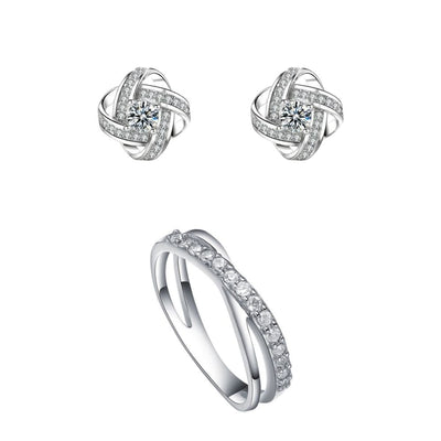 Conjunto Destin White Plata Italiana