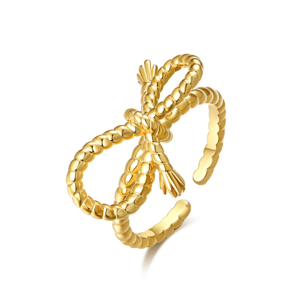 Anillo Coquet Bañado Oro