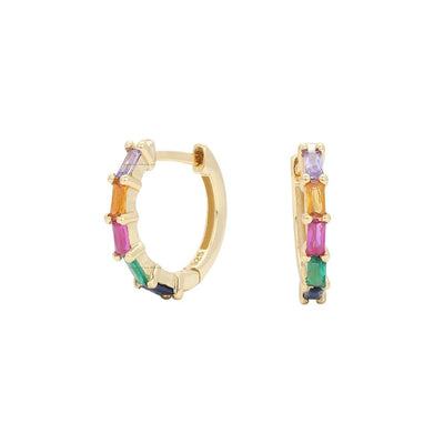 Aros Argollas Iris Plata Italiana-Mix