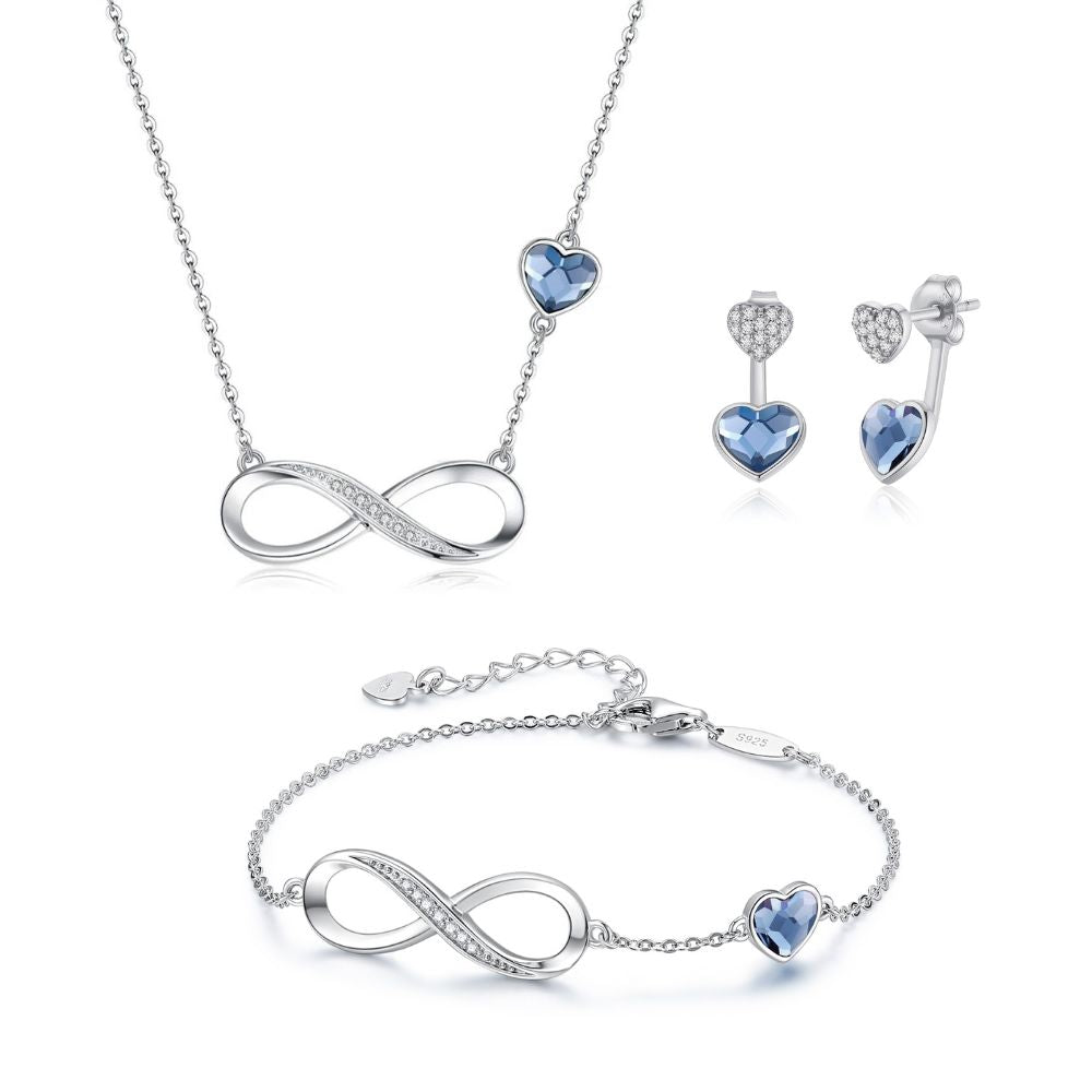 Conjunto Full Nice You Blue Plata Italiana