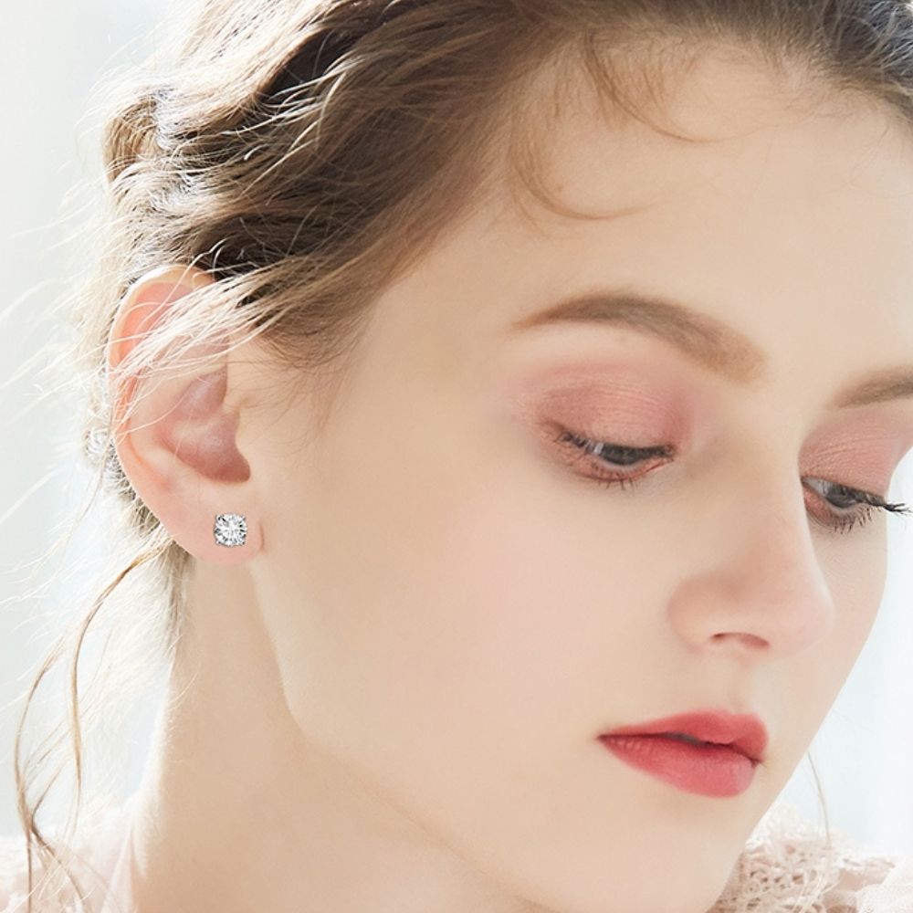 Aros Brille Plata Italiana-Crystal