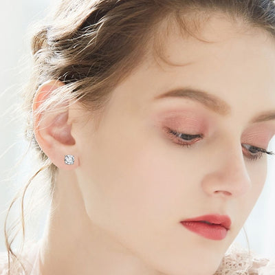 Aros Brille Plata Italiana-Crystal