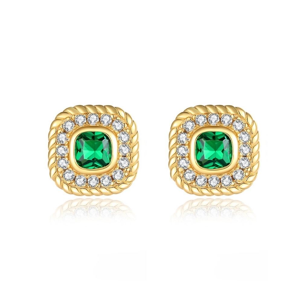 Aros Divine Plata Italiana-Esmerald