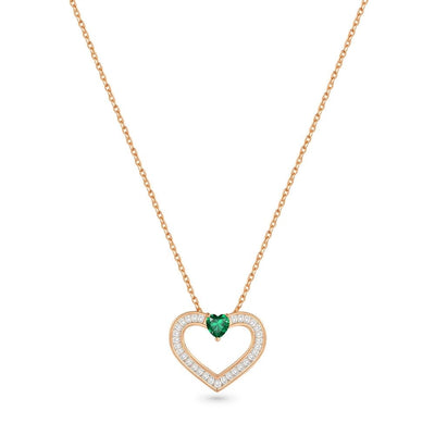 Collar Alma Plata Italiana-Esmerald