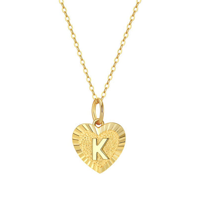 Collar Inicial Amor Plata Italiana