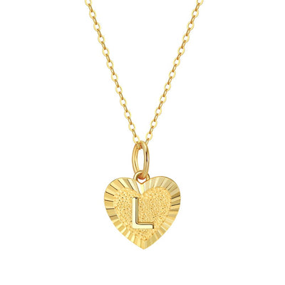 Collar Inicial Amor Plata Italiana