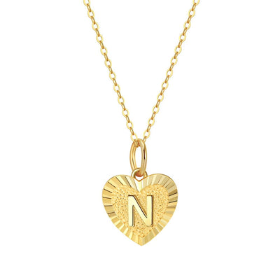 Collar Inicial Amor Plata Italiana