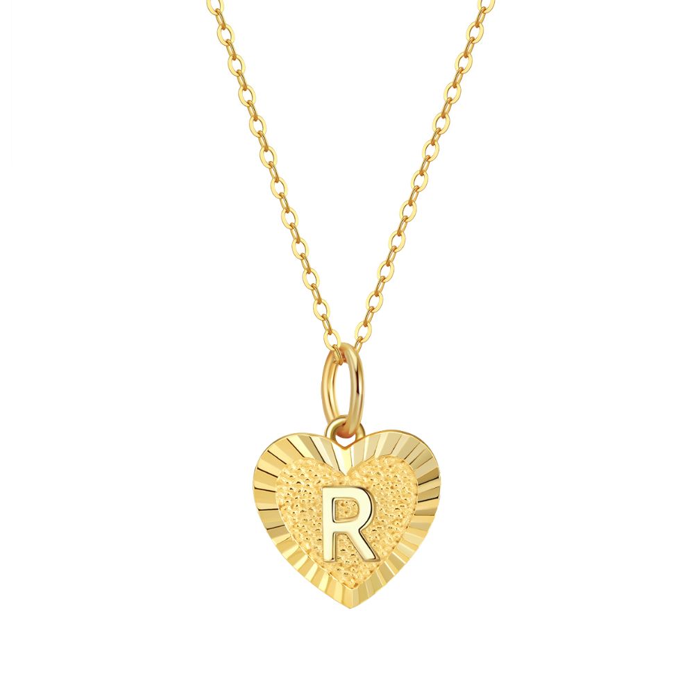Collar Inicial Amor Plata Italiana