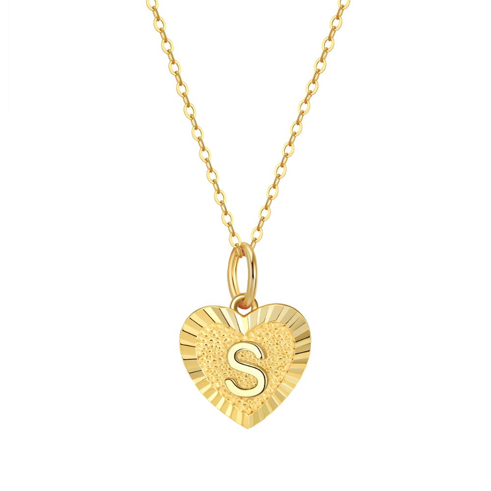 Collar Inicial Amor Plata Italiana