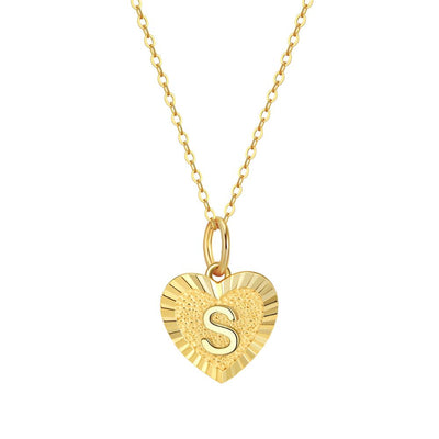 Collar Inicial Amor Plata Italiana