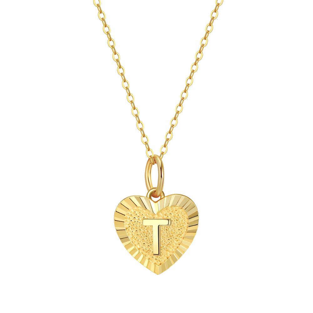 Collar Inicial Amor Plata Italiana