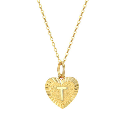 Collar Inicial Amor Plata Italiana