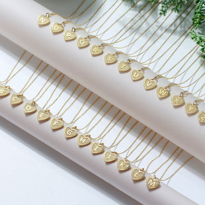 Collar Inicial Amor Plata Italiana