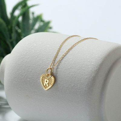 Collar Inicial Amor Plata Italiana