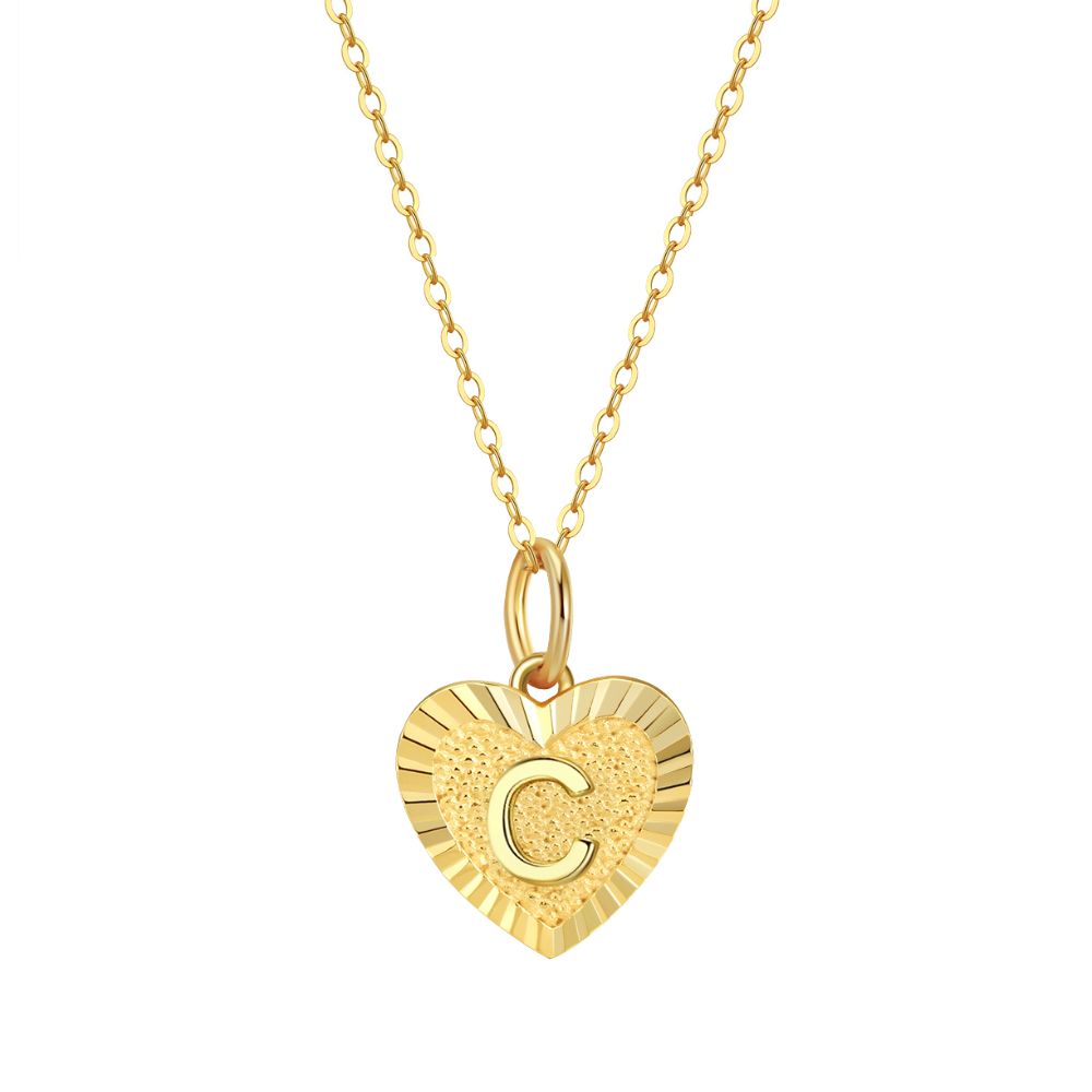 Collar Inicial Amor Plata Italiana
