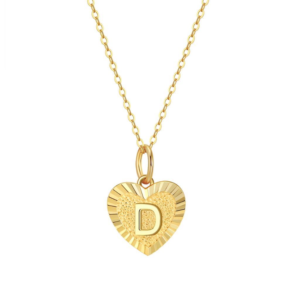 Collar Inicial Amor Plata Italiana