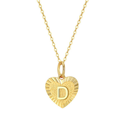 Collar Inicial Amor Plata Italiana