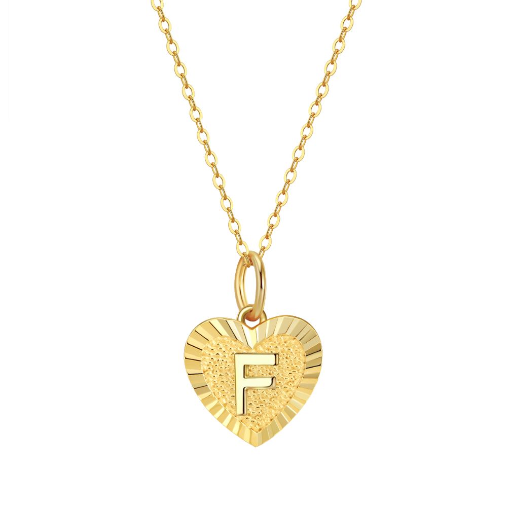 Collar Inicial Amor Plata Italiana