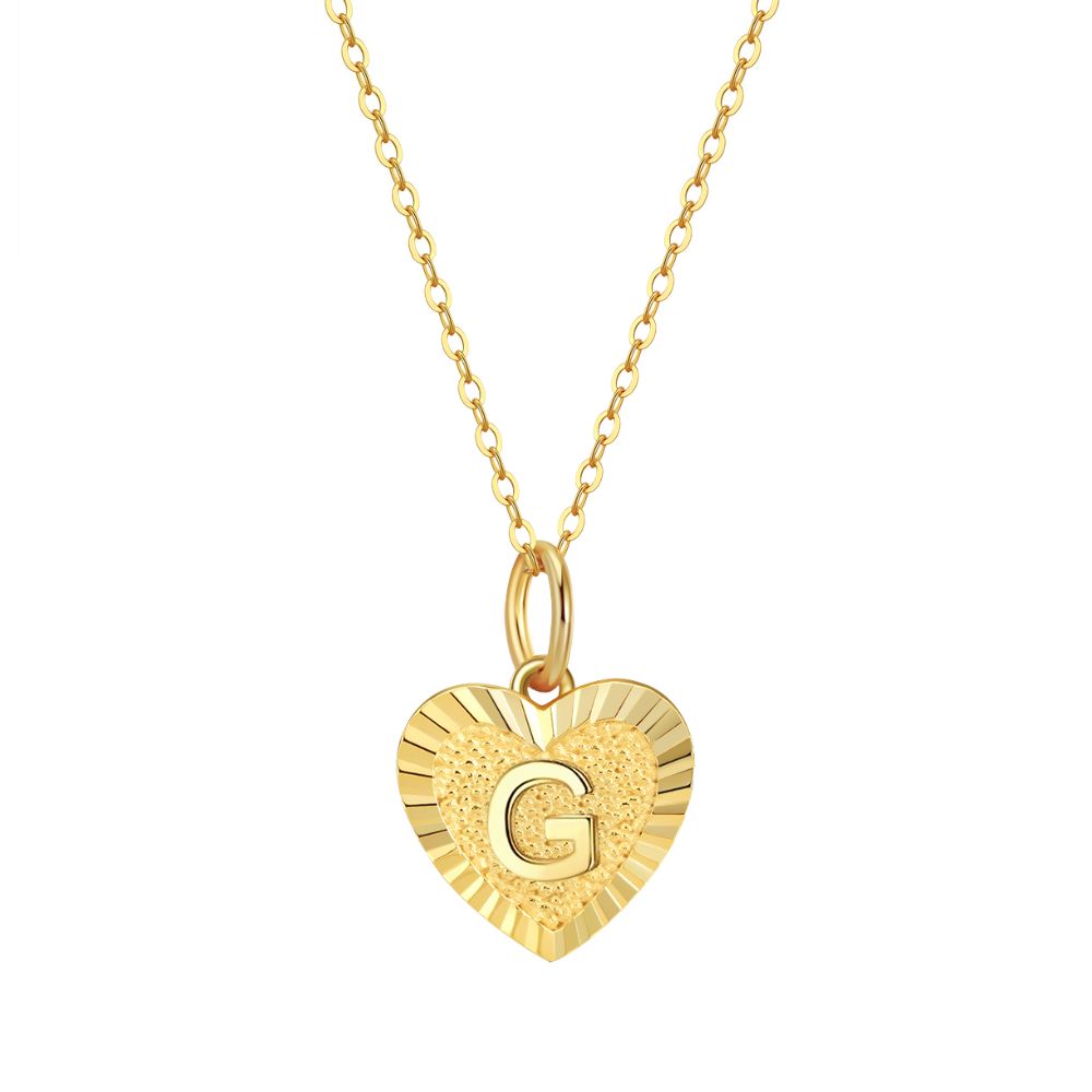 Collar Inicial Amor Plata Italiana