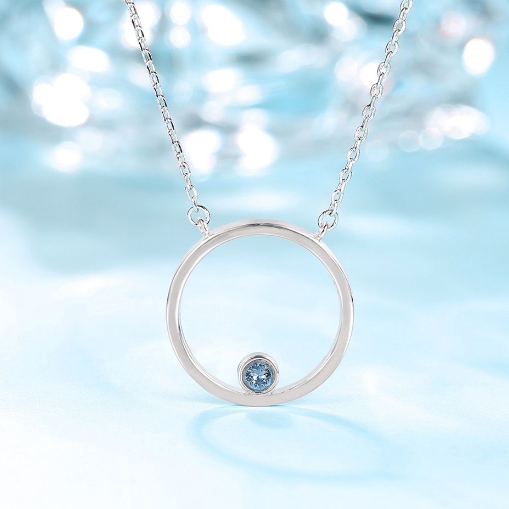 Collar Numa Cristales-Sky