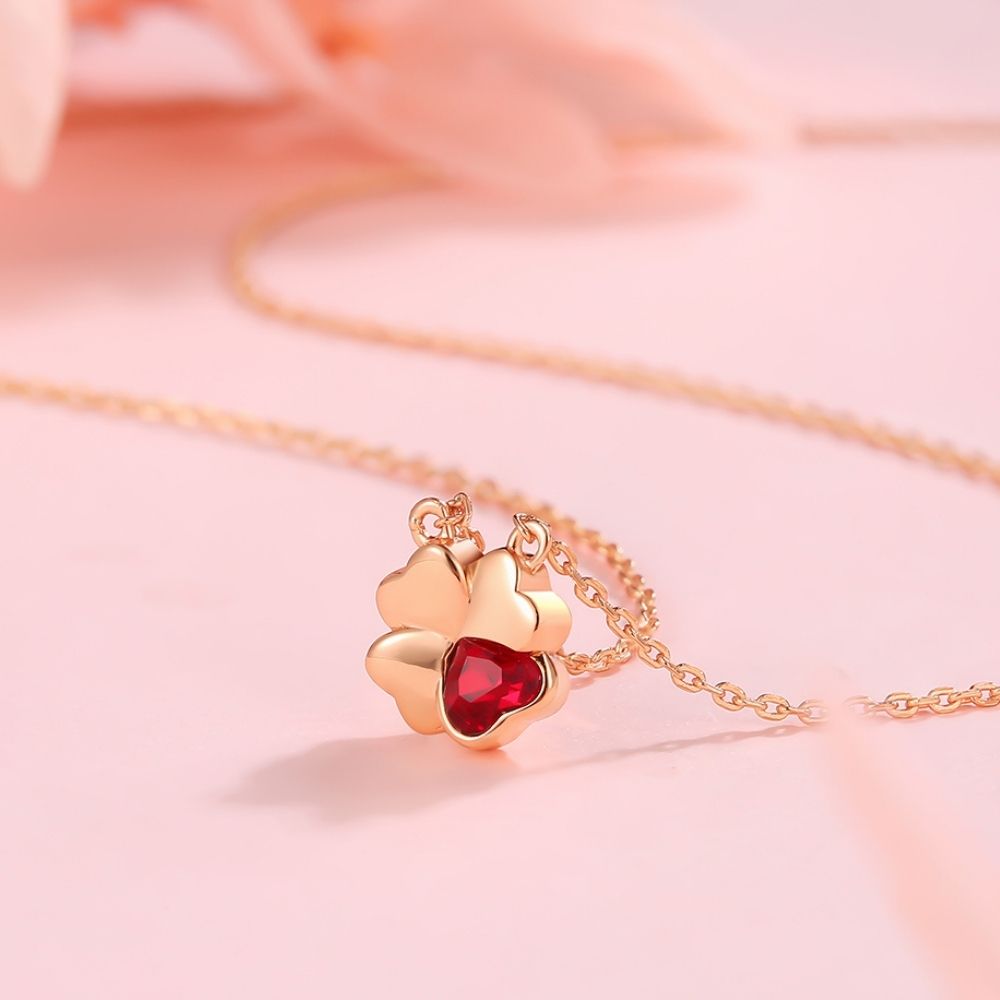 Collar Nice Lucky Plata Italiana