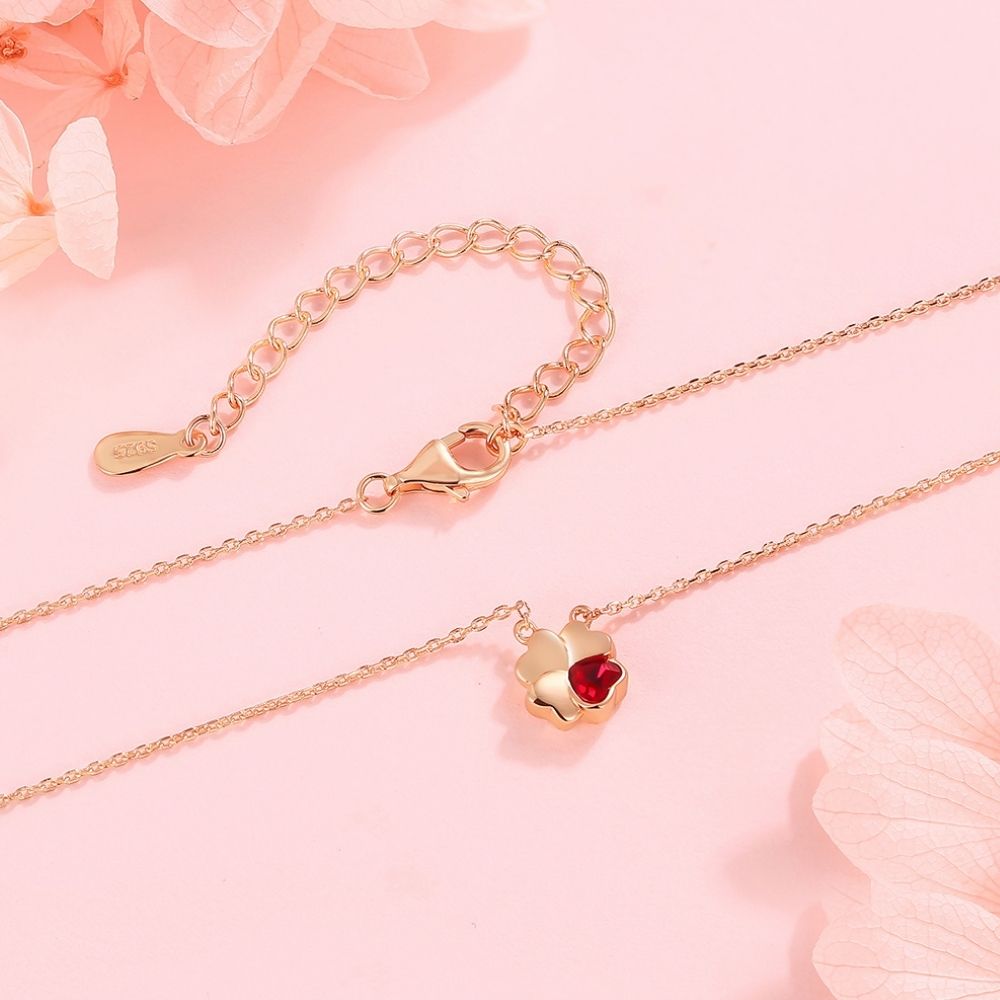 Collar Nice Lucky Plata Italiana