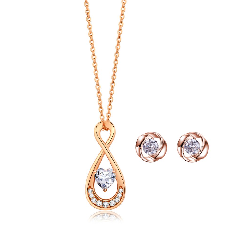 Conjunto Freya Rose Plata Italiana