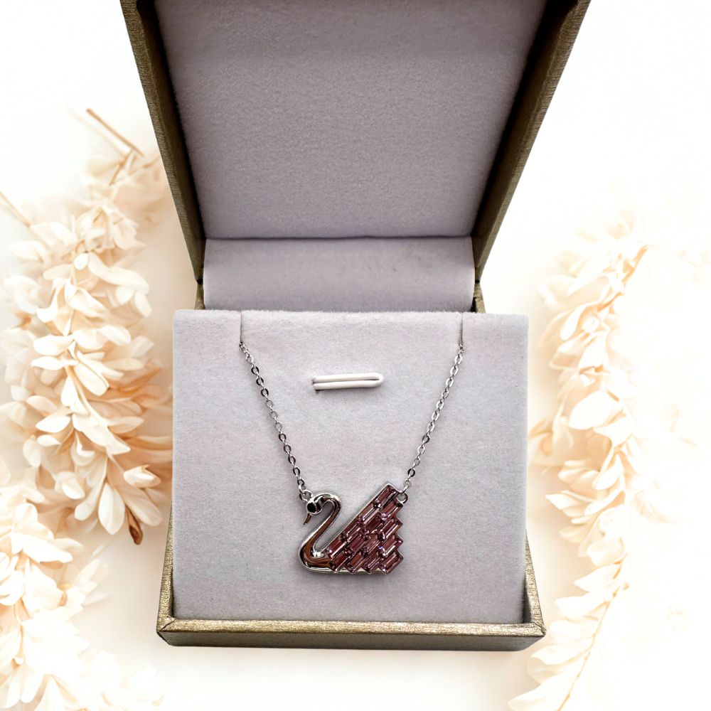 Collar Swan Plata Italiana