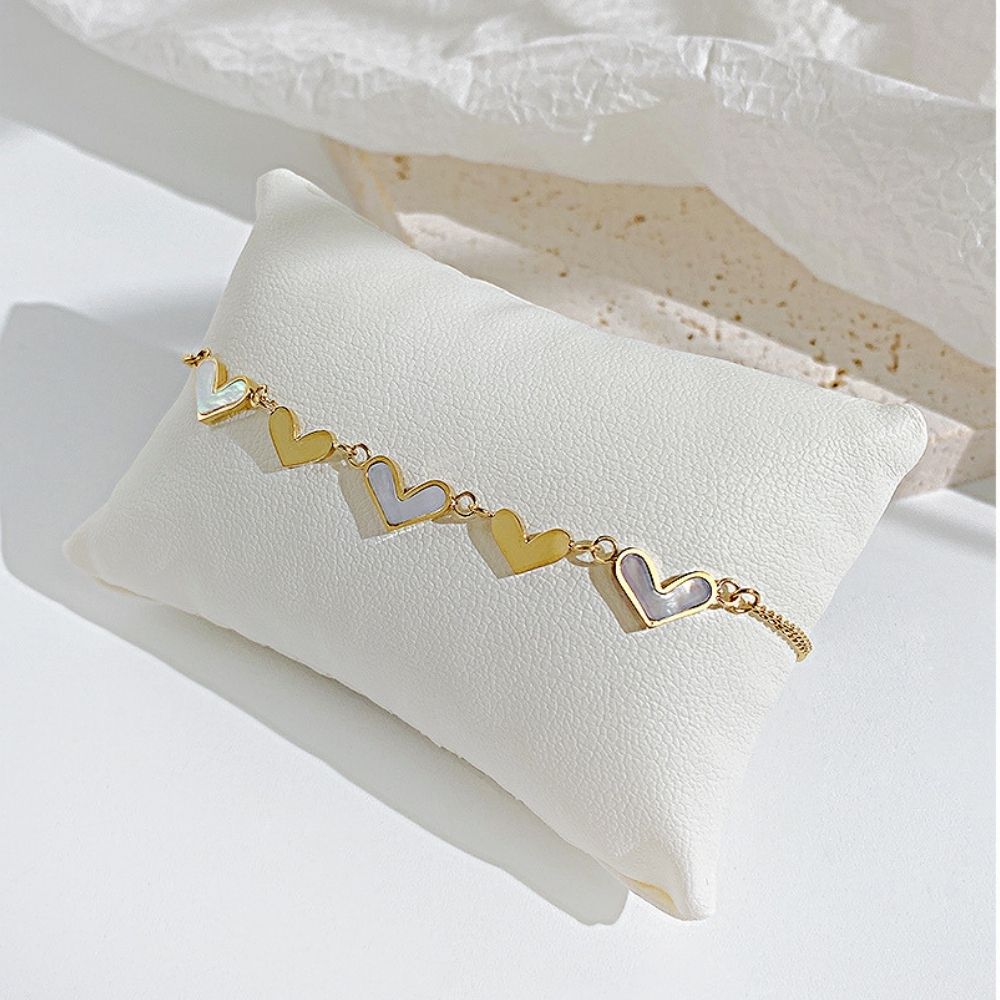 Pulsera Cuore Gold Acero