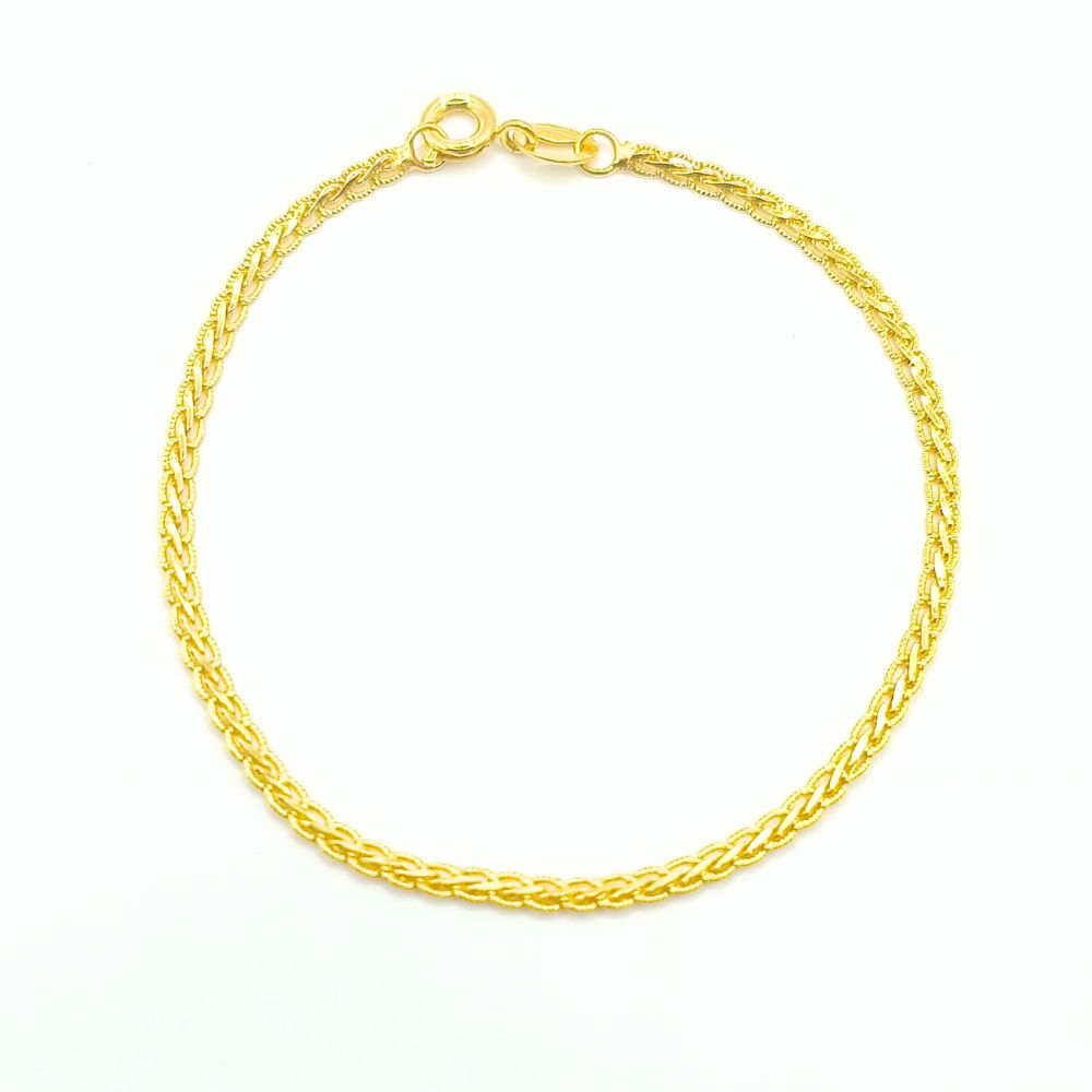 Pulsera Tresse Oro Laminado