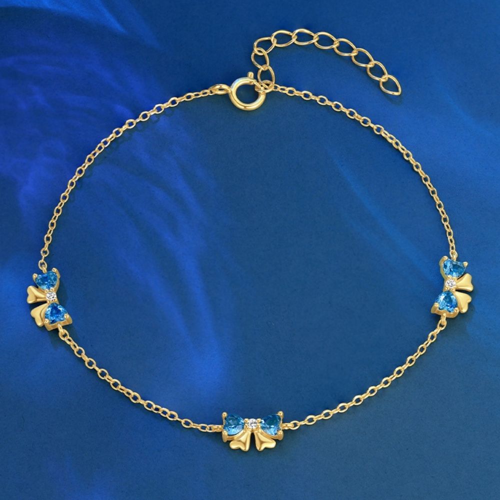 Pulsera Lazos Plata Italiana-Gold