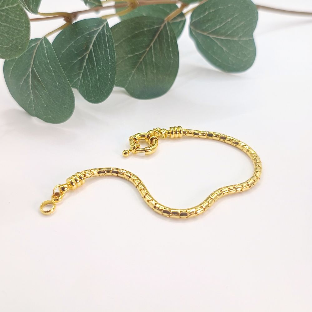 Pulsera Snake Oro Laminado