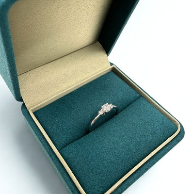 Anillo Aurora Plata Italiana con Moissanita