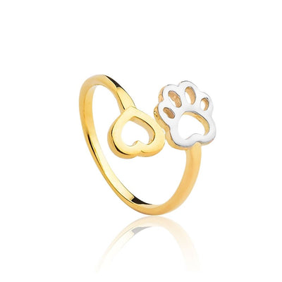 Anillo Ajustable Petlover Oro Laminado