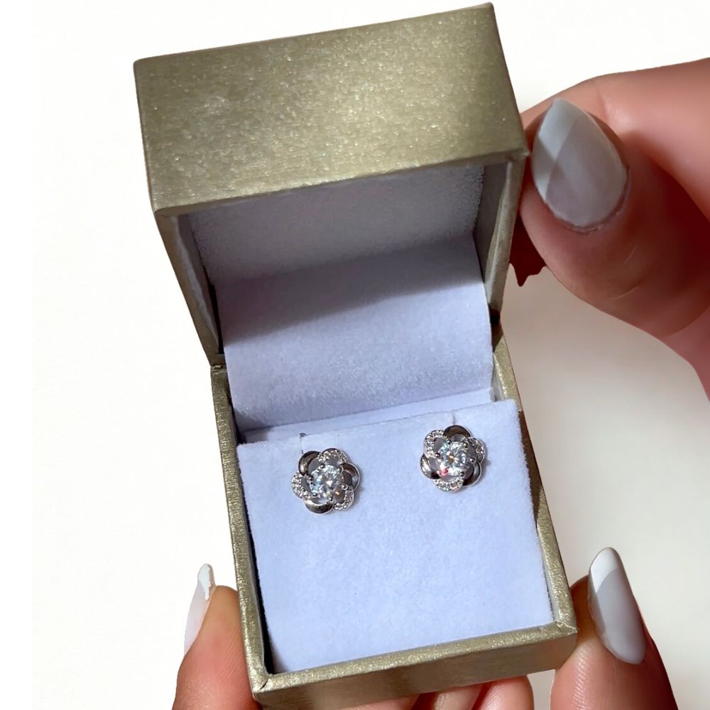 Aros Flower Plata Italiana