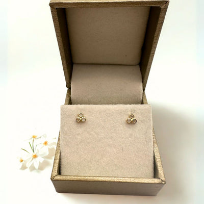 Aros Bebé Luces Oro 14K 4mm
