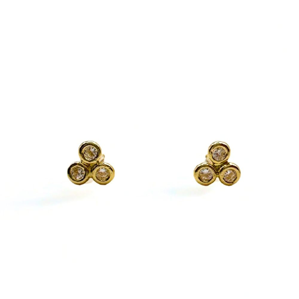 Aros Bebé Luces Oro 14K 4mm