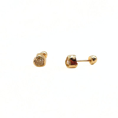 Aros Bebé Love Oro 14K 4mm