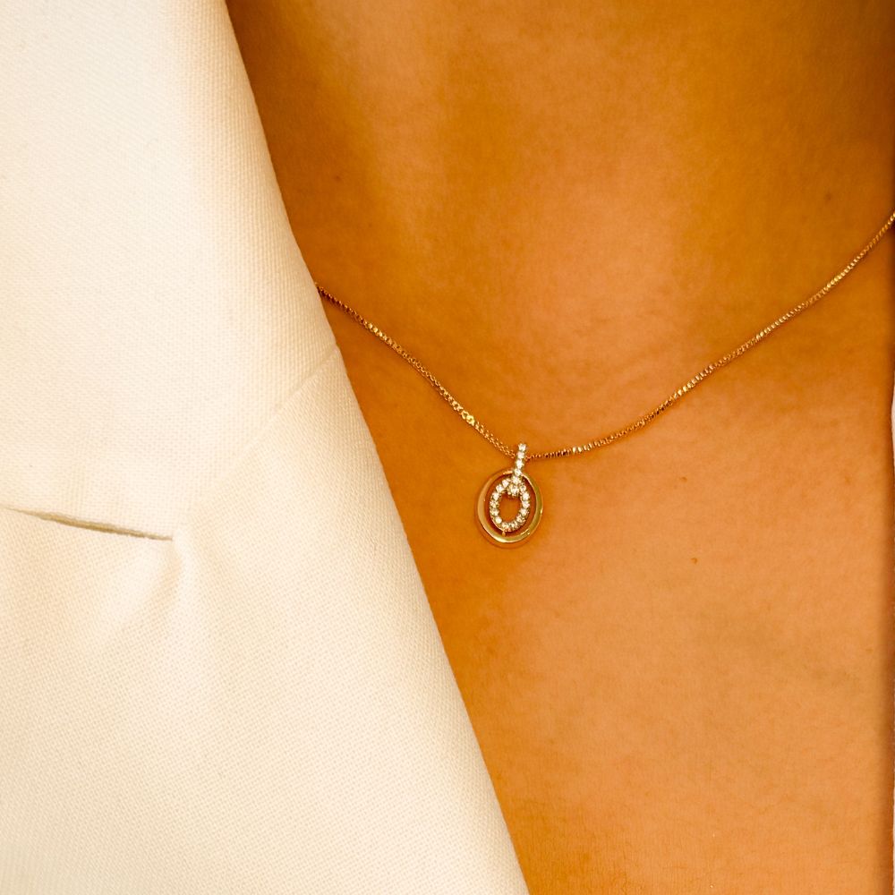 Collar Gota Oro Laminado