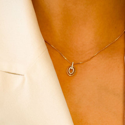 Collar Gota Oro Laminado