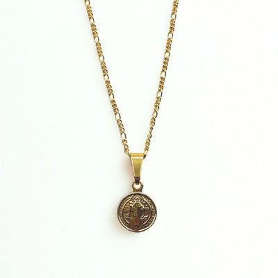 Collar San Benito Oro Laminado