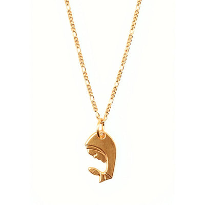 Collar Virgencita Oro Laminado